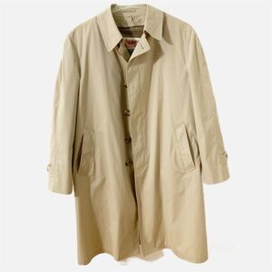 Vintage London Fog Maincoats Fully Lined Removable Insulation Raincoat Overcoat